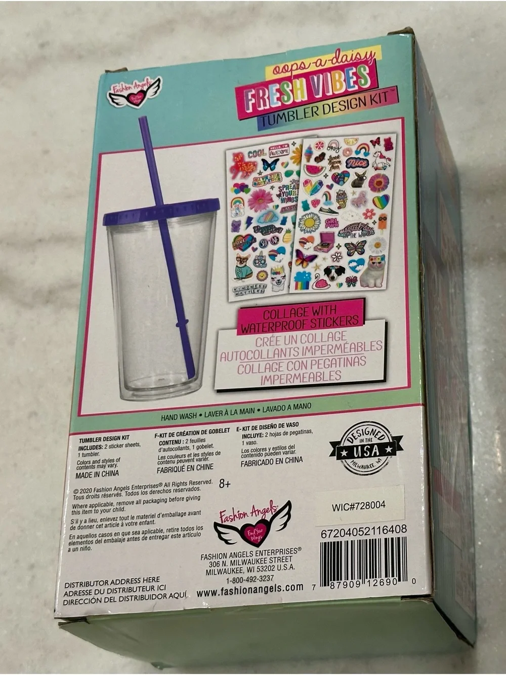 Fresh Vibes Tumbler Design Kit with Purple Lid - Fresh Vibes